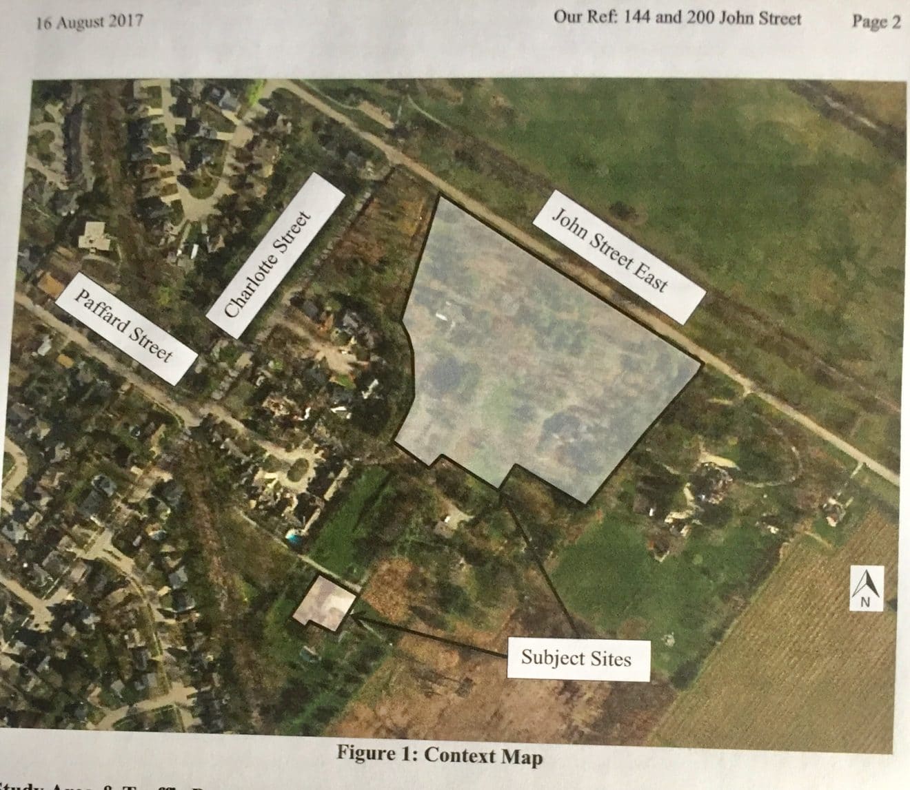 Aerial View of Site for Randwood
