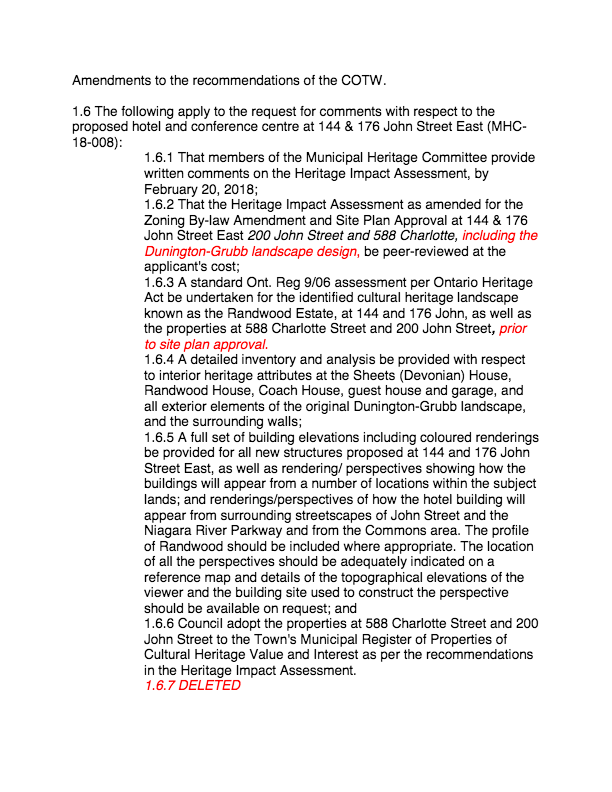 NOTL Council motions Apr 16 2018