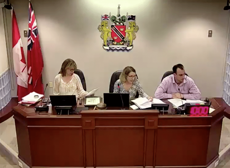 Screen shot from NOTL MHC meeting on May 14, 2018.