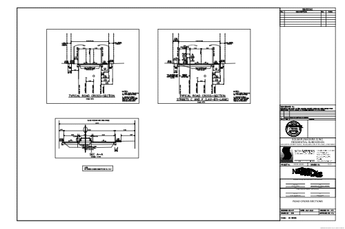 Rand Subdivision Lighting Plan Cross Sections