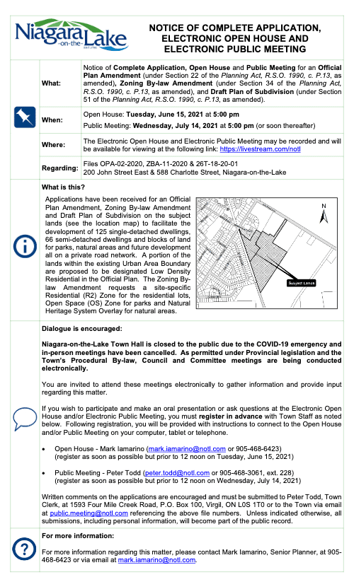 Rand Subdivision_Notice of Complete Application Electronic OH and PM